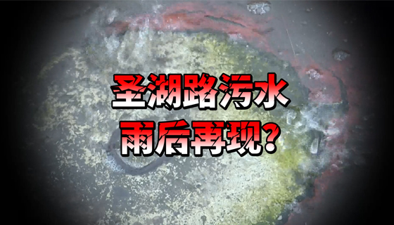 圣湖路污水雨后再現(xiàn)？